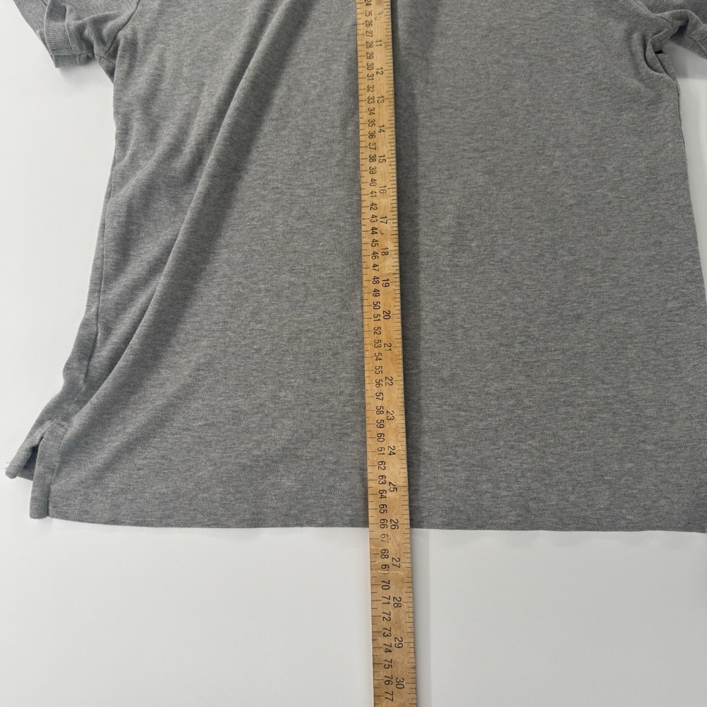 Polo Ralph Lauren men's gray custom slim fit polo shirt Medium Cotton Black Pony - Picture 5 of 5
